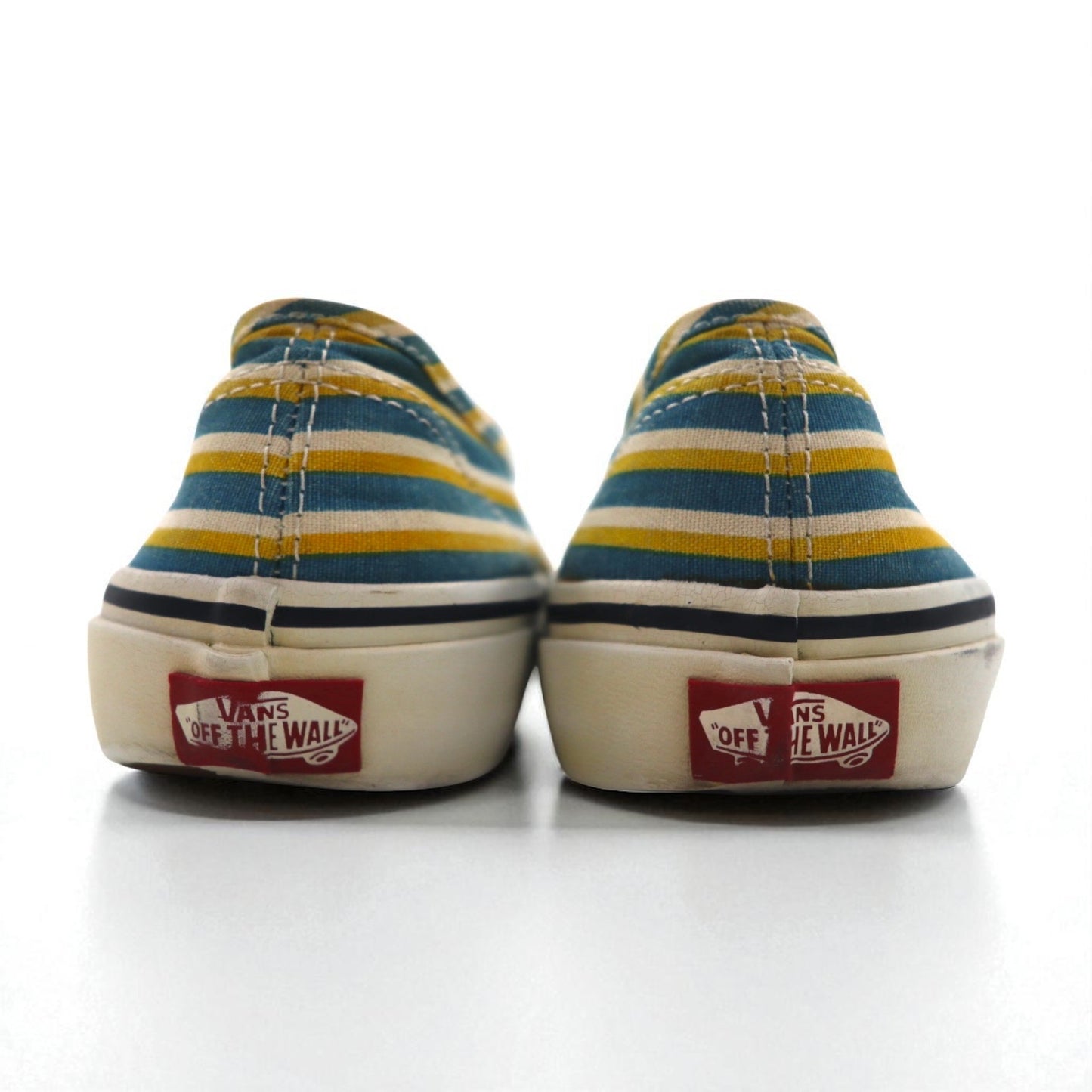KENZO × VANS オーセンティック AUTHENTIC スニーカー 27cm ブルー イエロー ストライプ キャンバス