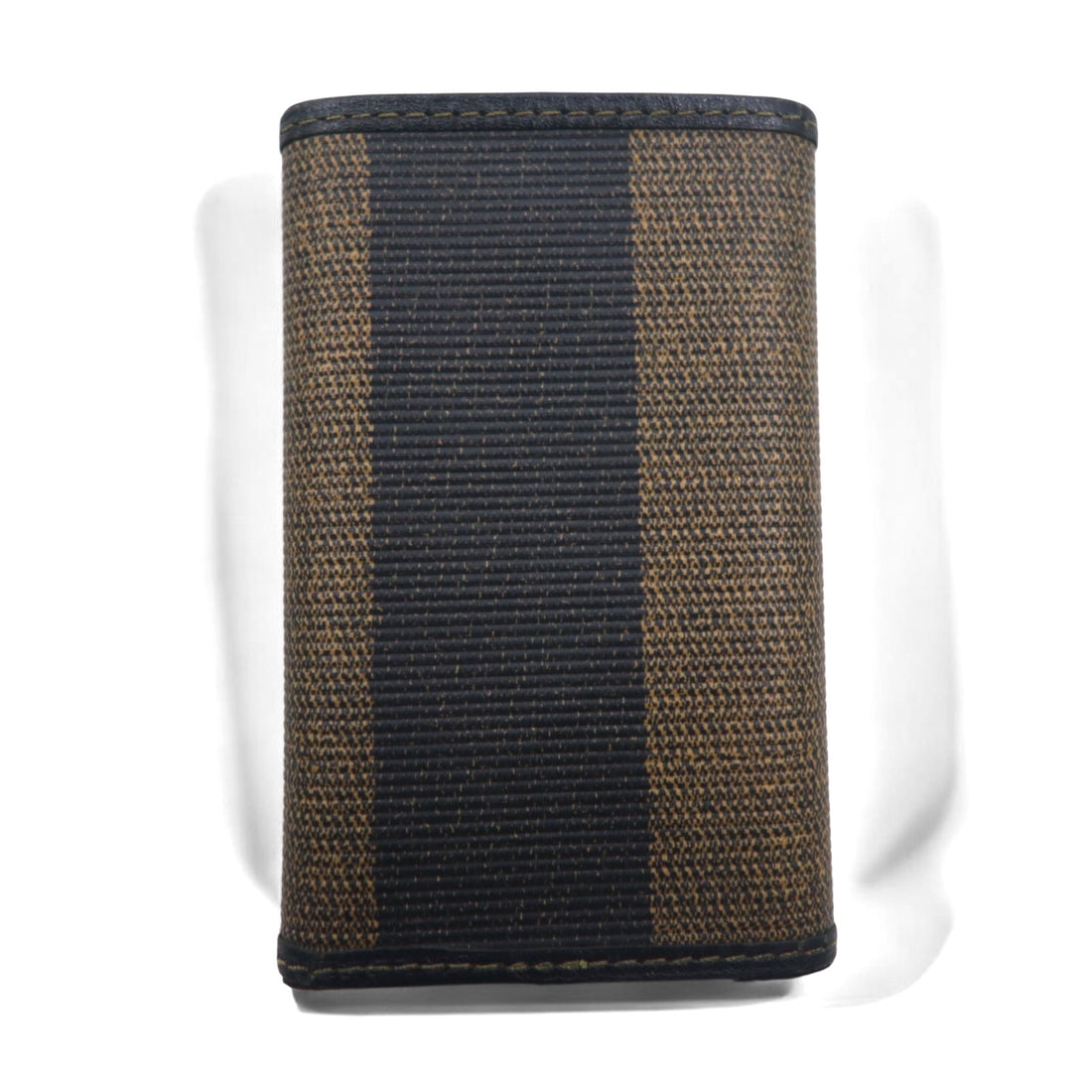 FENDI Made in Italy Pecan 6-ring key case Black Beige PVC Leather 2284/513516