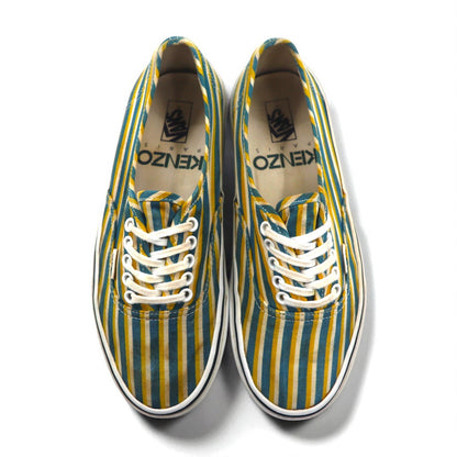 KENZO × VANS オーセンティック AUTHENTIC スニーカー 27cm ブルー イエロー ストライプ キャンバス