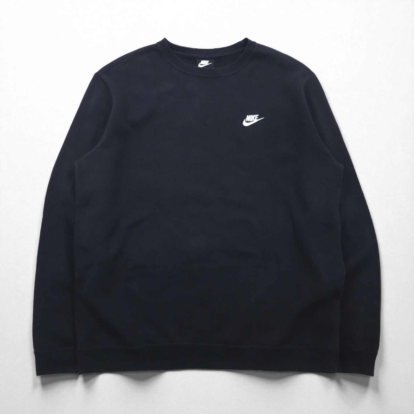 NIKE スウェット トレーナー XL ブラック CLUB SWOOSH CREW ワンポイントロゴ 804340-010