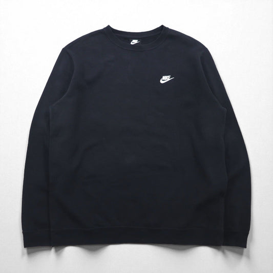 NIKE スウェット トレーナー XL ブラック CLUB SWOOSH CREW ワンポイントロゴ 804340-010