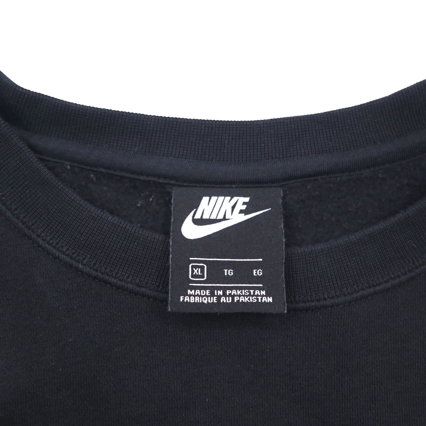 NIKE スウェット トレーナー XL ブラック CLUB SWOOSH CREW ワンポイントロゴ 804340-010