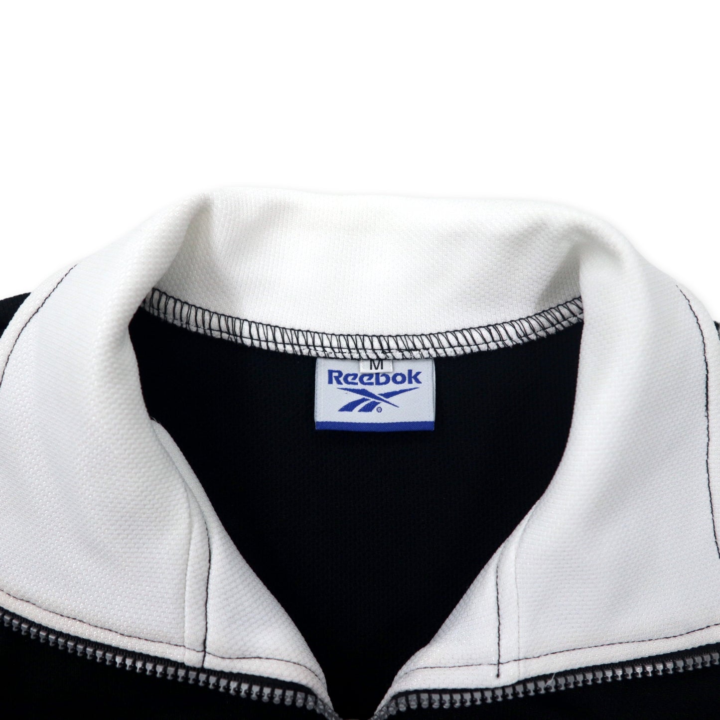Reebok 90年代 トラックジャケット ジャージ M ホワイト ブラック ベクターロゴ刺繍 未使用品
