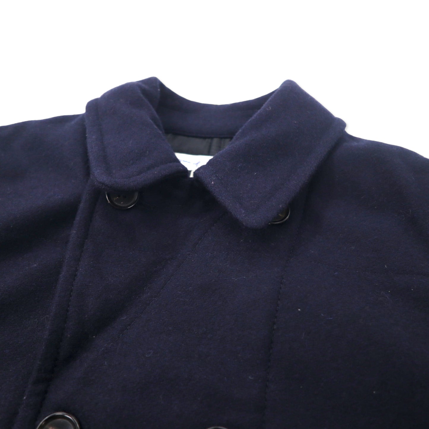 COMME des GARCONS SHIRT フランス製 Pコート S ネイビー ウール W15147