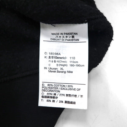 NIKE スウェット トレーナー XL ブラック CLUB SWOOSH CREW ワンポイントロゴ 804340-010