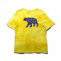 POLO RALPH LAUREN Tie-Dye Logo Print T-Shirt, XL, Yellow Cotton