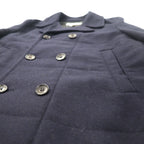 COMME des GARCONS SHIRT Made in France P Coat S Navy Wool W15147