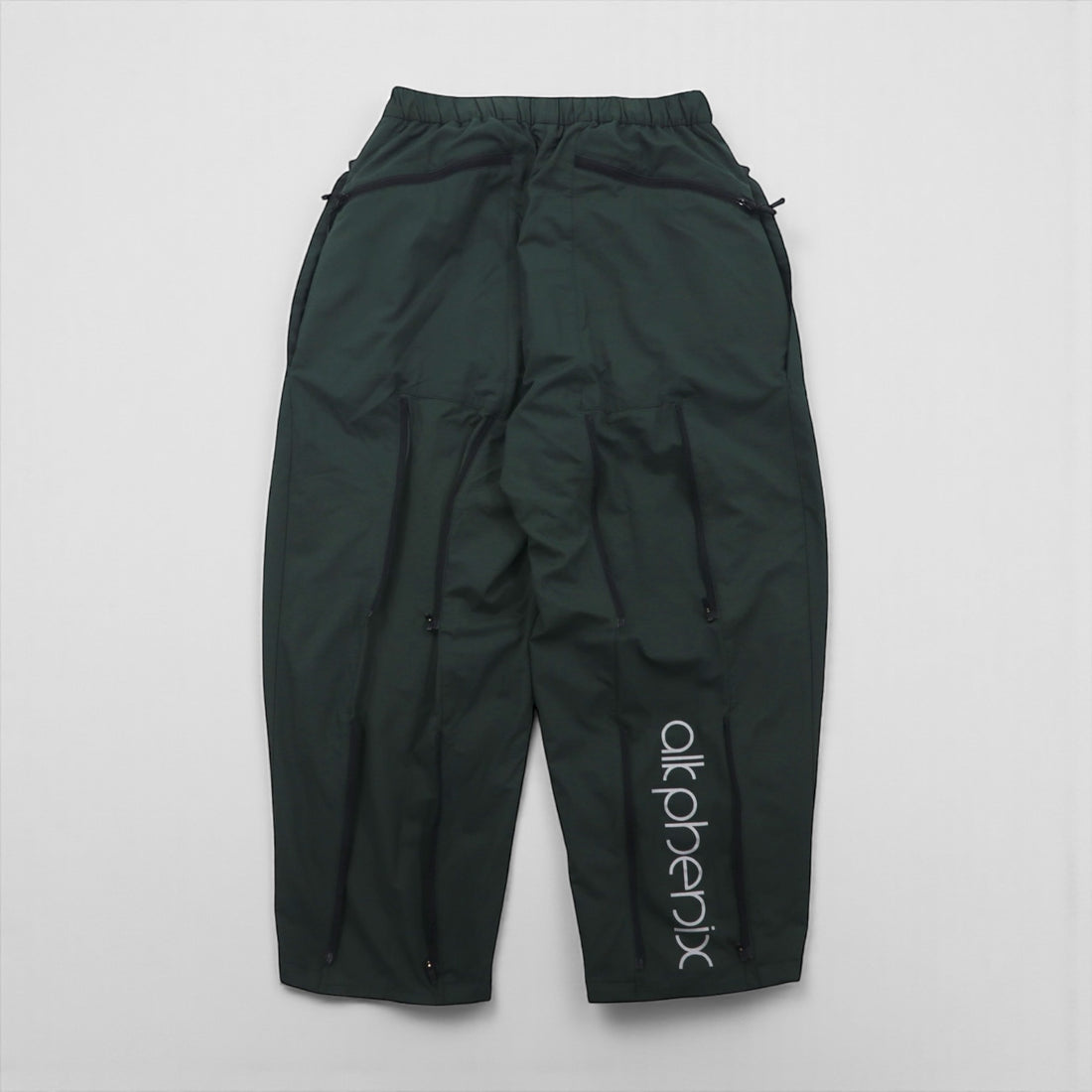 alk phenix クランク ボンテージパンツ crank bondage pants ワイド ナイロンパンツ S グリーン P0952PA57