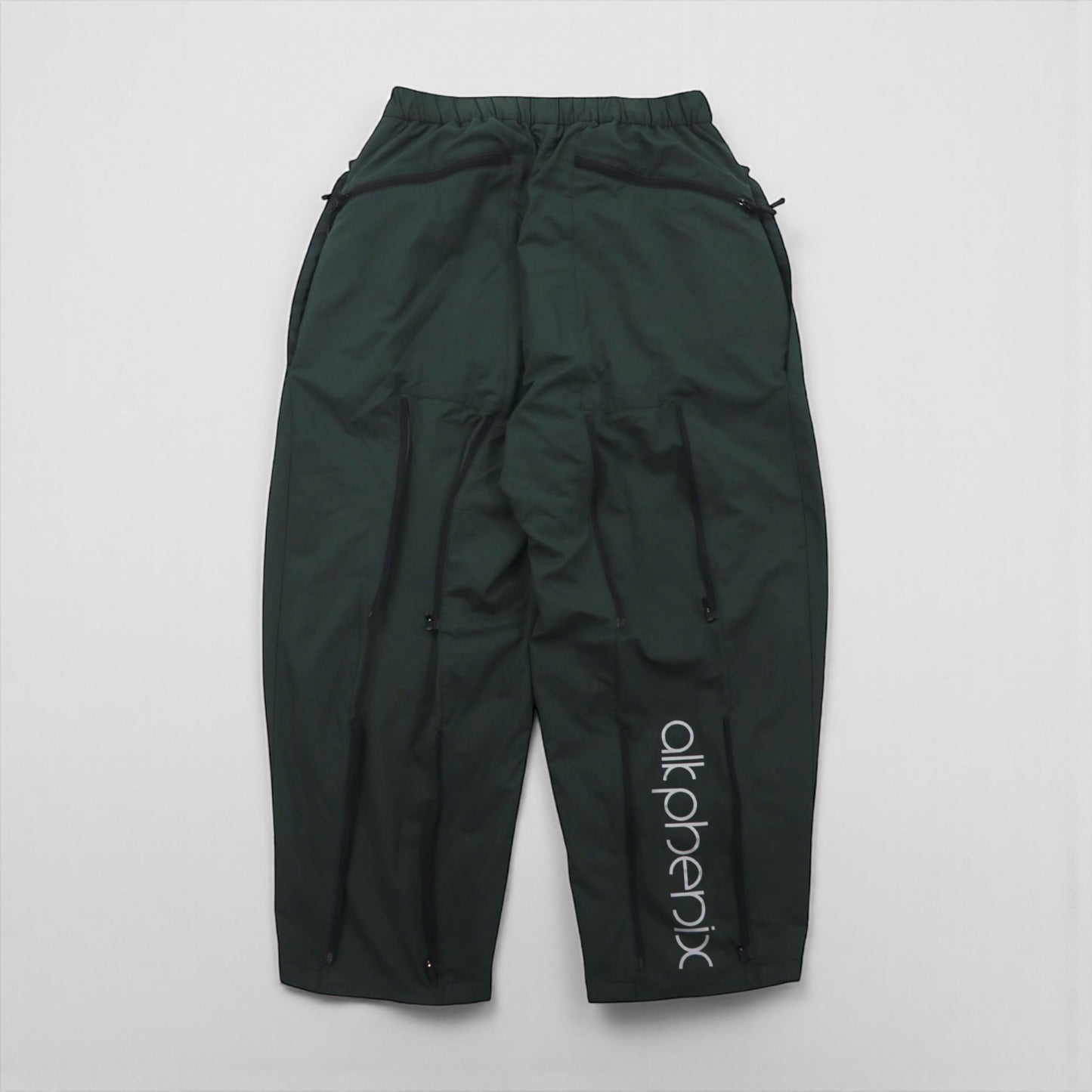 alk phenix クランク ボンテージパンツ crank bondage pants ワイド ナイロンパンツ S グリーン P0952PA57
