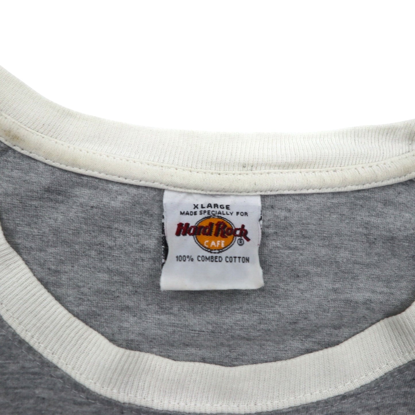 Hard Rock CAFE Raglan T-shirt XL Grey Cotton AMSTERDAM