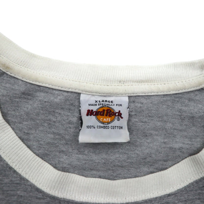 Hard Rock CAFE Raglan T-shirt XL Grey Cotton AMSTERDAM