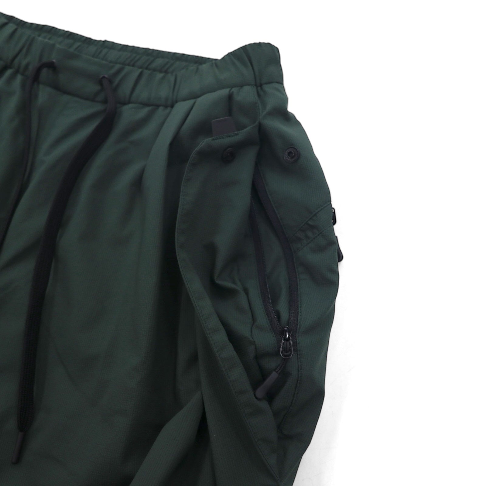 alk phenix crank bondage pants, wide nylon pants, size S, green, P0952PA57