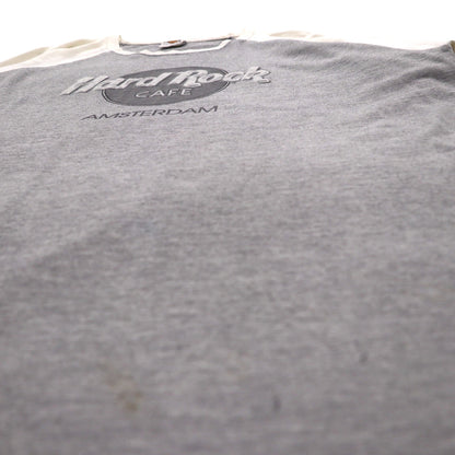 Hard Rock CAFE Raglan T-shirt XL Grey Cotton AMSTERDAM