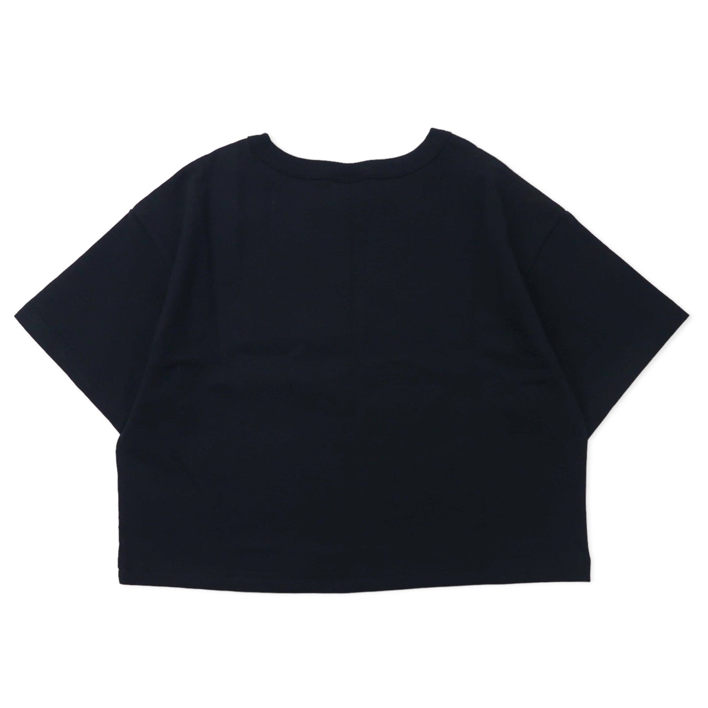 Champion クロップド Tシャツ XS ブラック コットン AAAタグ エルサルバドル製