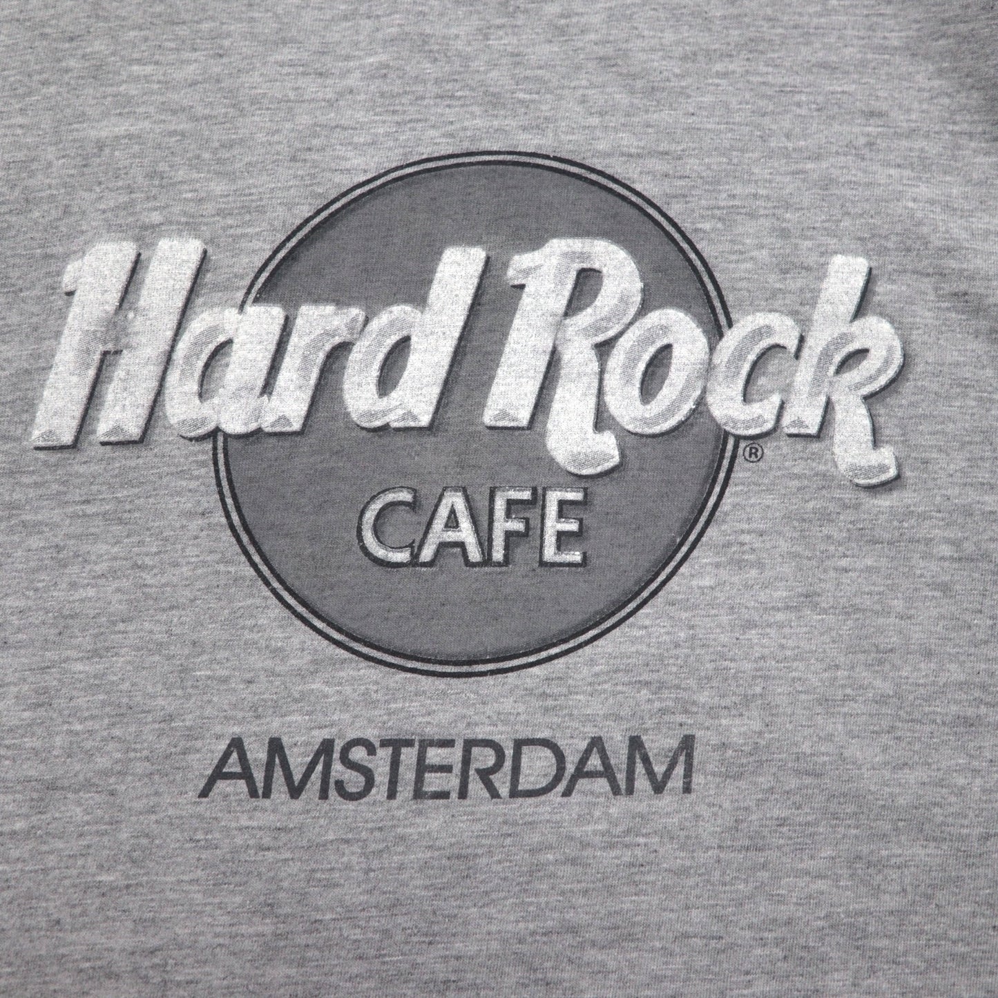 Hard Rock CAFE Raglan T-shirt XL Grey Cotton AMSTERDAM