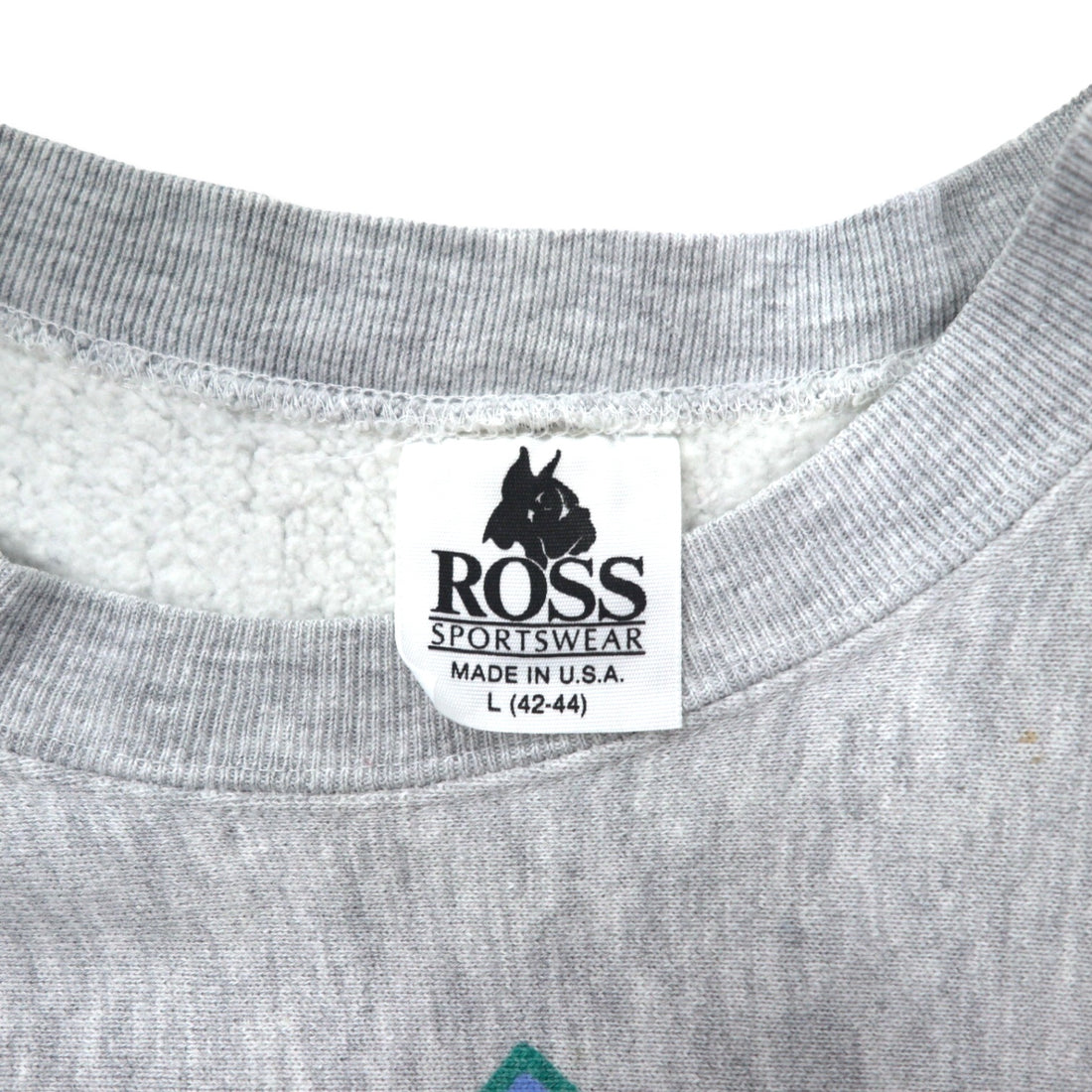 Made in USA 90s Ross Sportswear Reverse Weave Sweatshirt L Grey Cotton AUSTRALIA