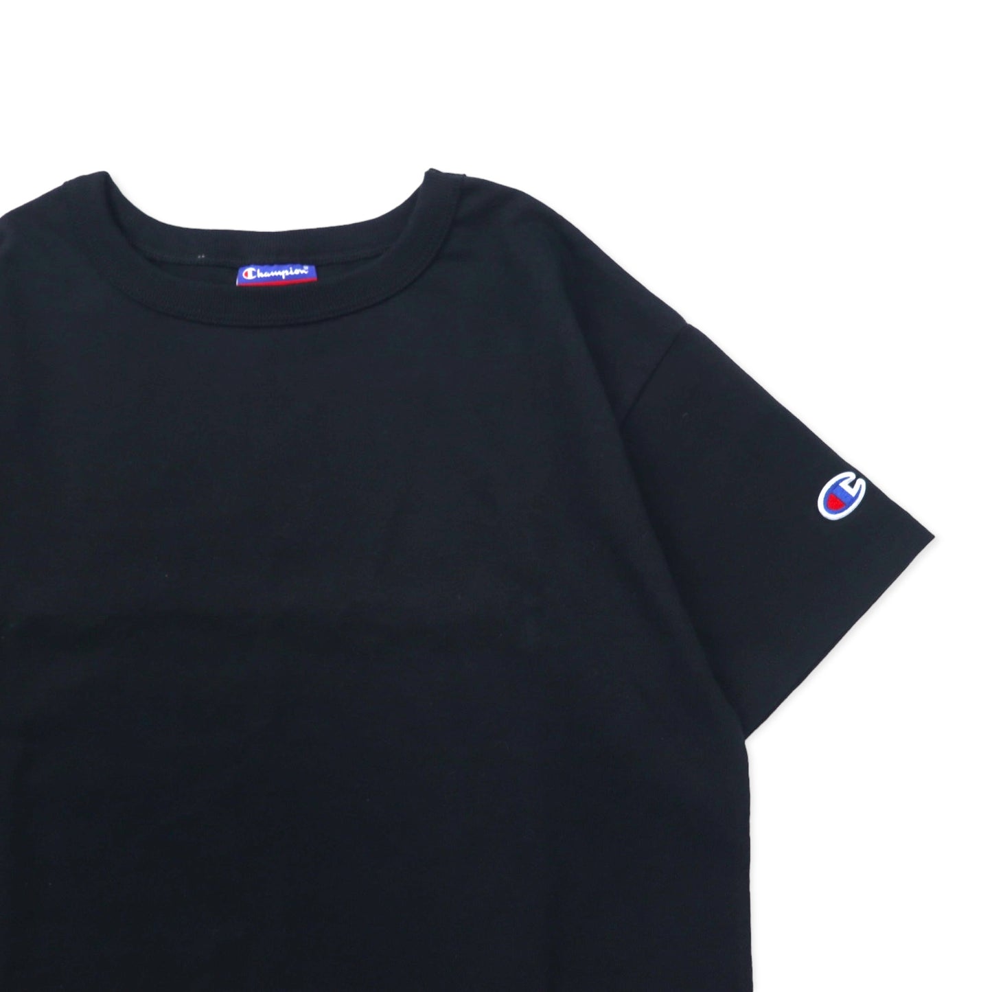 Champion クロップド Tシャツ XS ブラック コットン AAAタグ エルサルバドル製