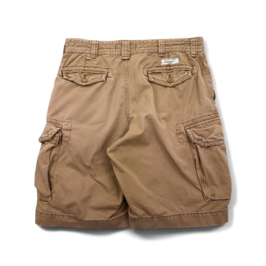 Polo by Ralph Lauren 90年代 ポロチノ バギー ショート カーゴパンツ L ベージュ コットン 膝下丈