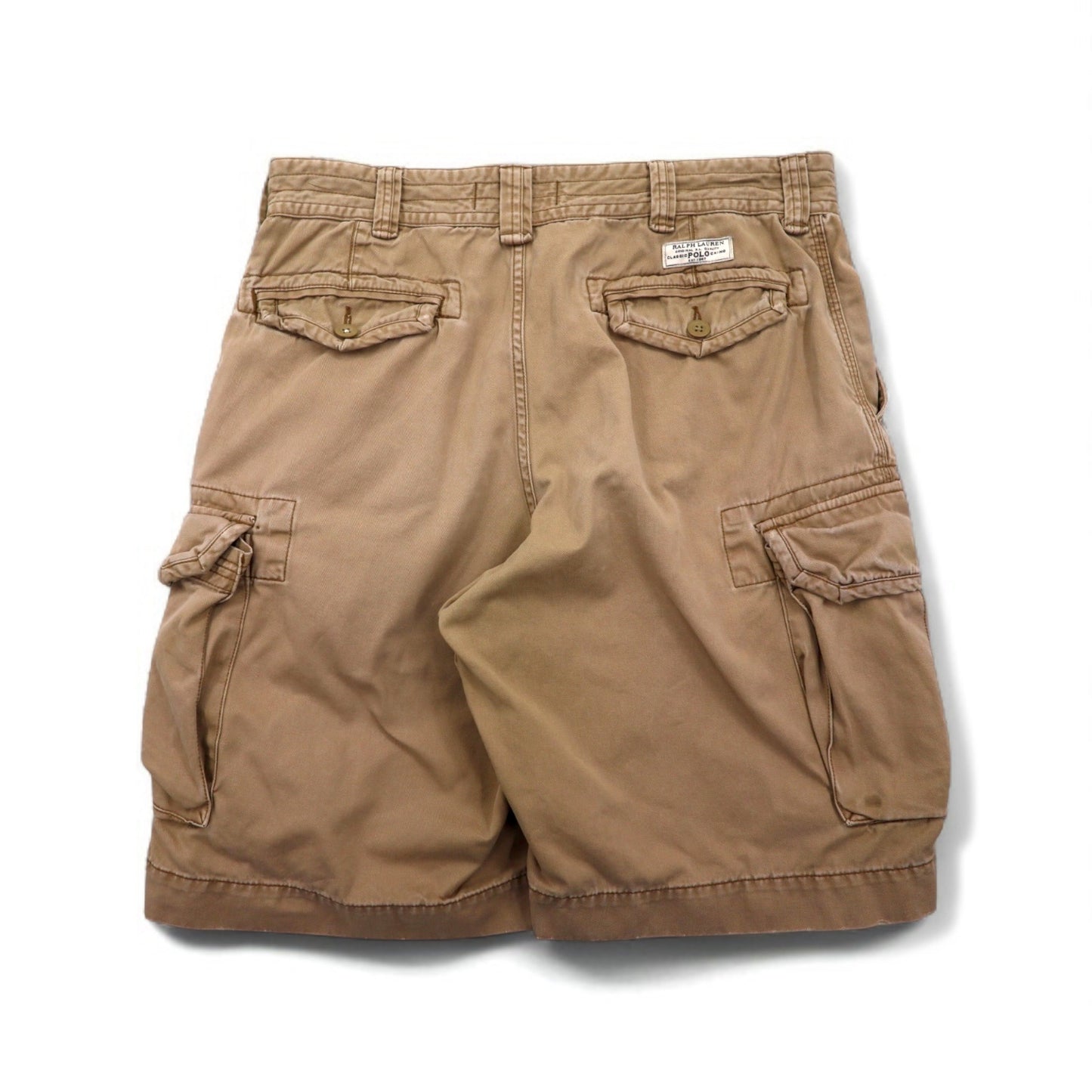 Polo by Ralph Lauren 90年代 ポロチノ バギー ショート カーゴパンツ L ベージュ コットン 膝下丈
