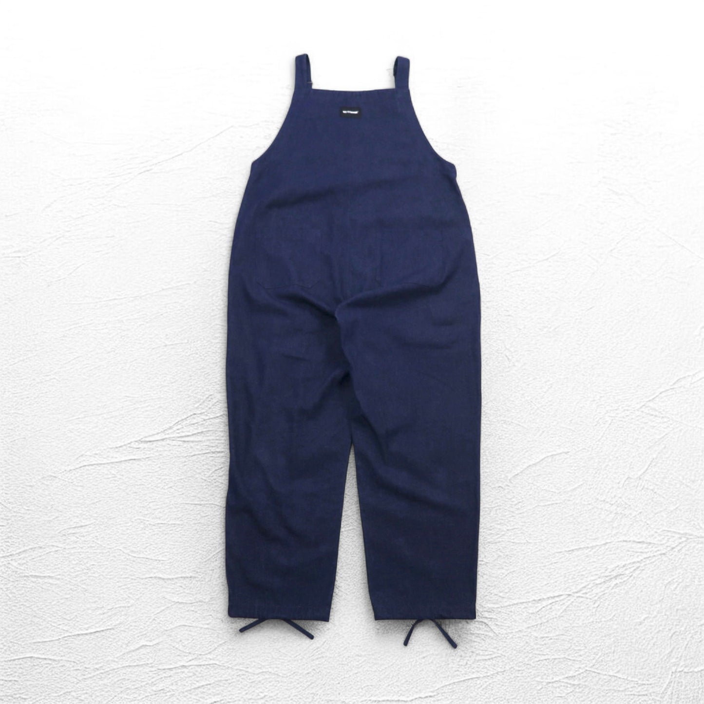 NC BY NO COFFE フロントジップ デニム オーバーオール L インディゴ ブルー 刺繍