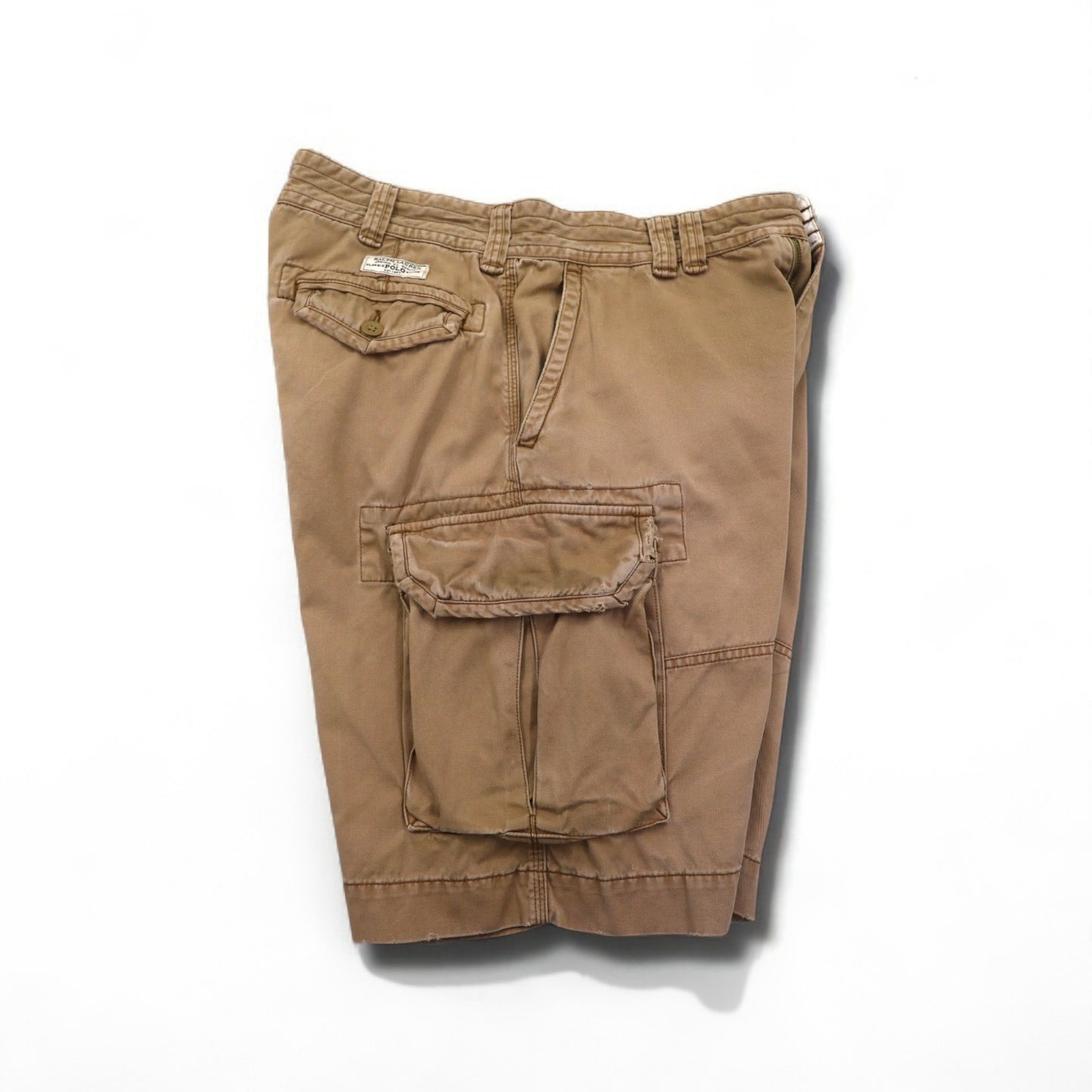 Polo by Ralph Lauren 90年代 ポロチノ バギー ショート カーゴパンツ L ベージュ コットン 膝下丈