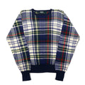 Polo by Ralph Lauren 90年代 コットン ニット セーター L ネイビー タータンチェック