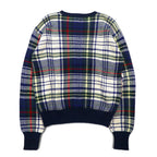 Polo by Ralph Lauren 90年代 コットン ニット セーター L ネイビー タータンチェック