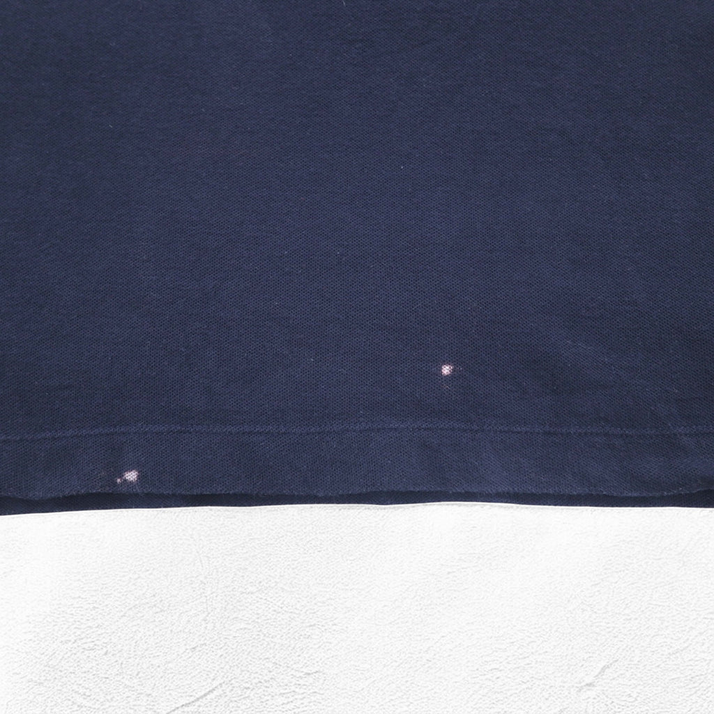 NAUTICA Polo Shirt, XL, Navy, Cotton, Pique, One Point Logo Embroidery