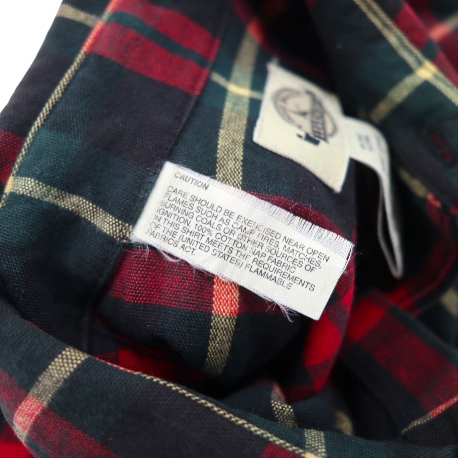 Eddie Bauer 90s Flannel Work Shirt, Size XL, Red Check, LEGENDS Check, Double Pocket