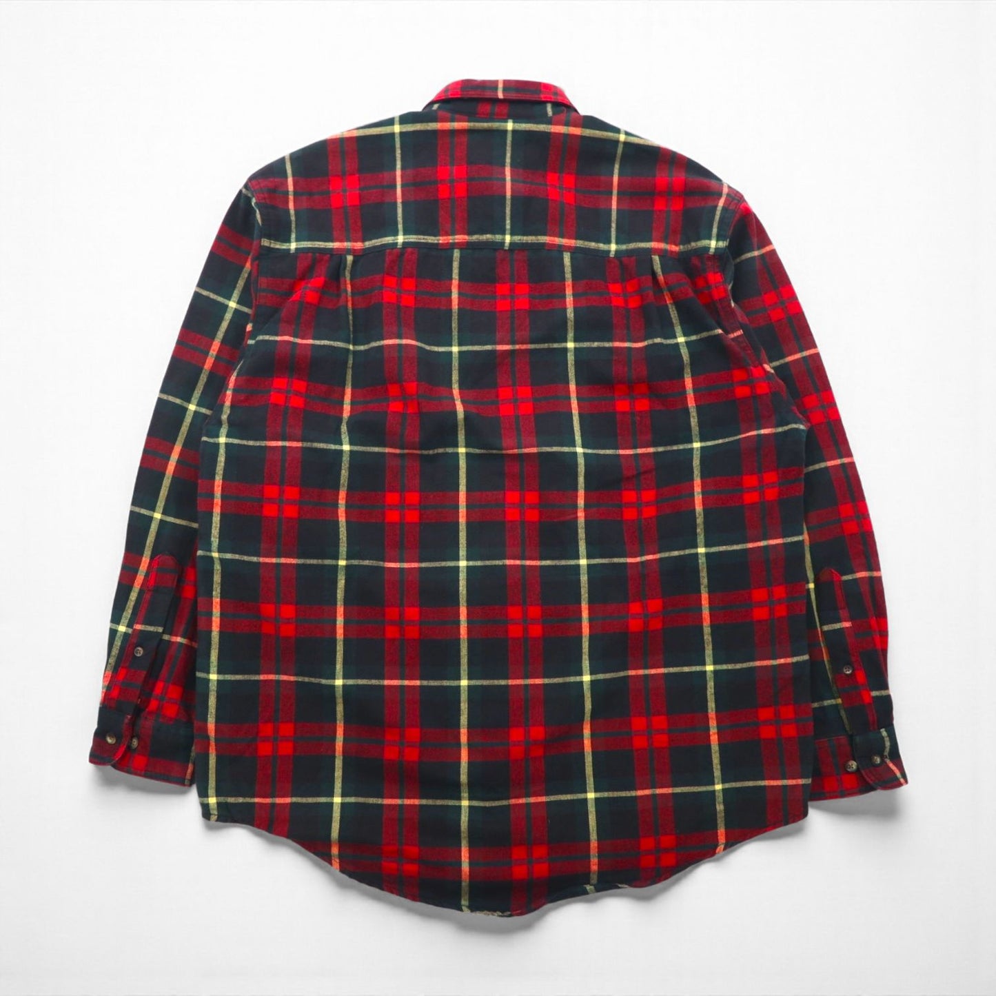Eddie Bauer 90年代 フランネル ワークシャツ XL レッド チェック LEGENDS チェック ダブルポケット