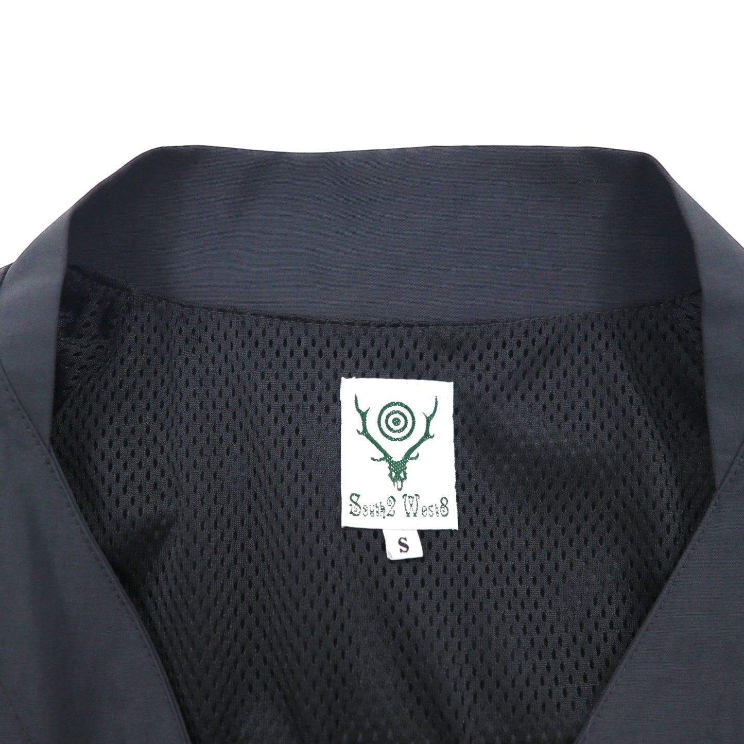 South2 West8 作務衣 Sherpa Jacket シェルパジャケット S グレー ナイロン EJ801 日本製