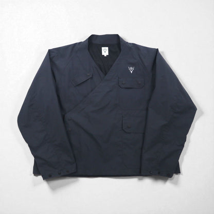 South2 West8 作務衣 Sherpa Jacket シェルパジャケット S グレー ナイロン EJ801 日本製