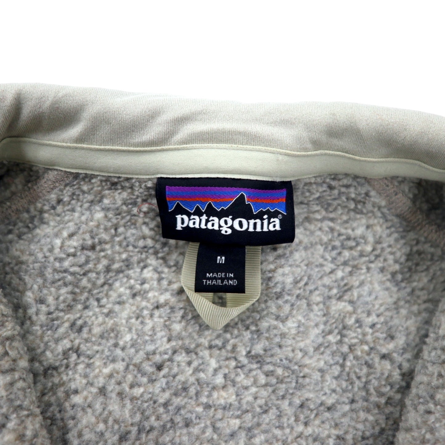 patagonia ベターセーター ハーフジップ フリースジャケット M グレー ベージュ ポリエステル 25617