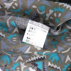 Vintage 90s Retro Shirt JESSE JAMES All-over Print Shirt L Grey Cupra Chest Pocket