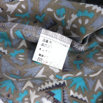 Vintage 90s Retro Shirt JESSE JAMES All-over Print Shirt L Grey Cupra Chest Pocket