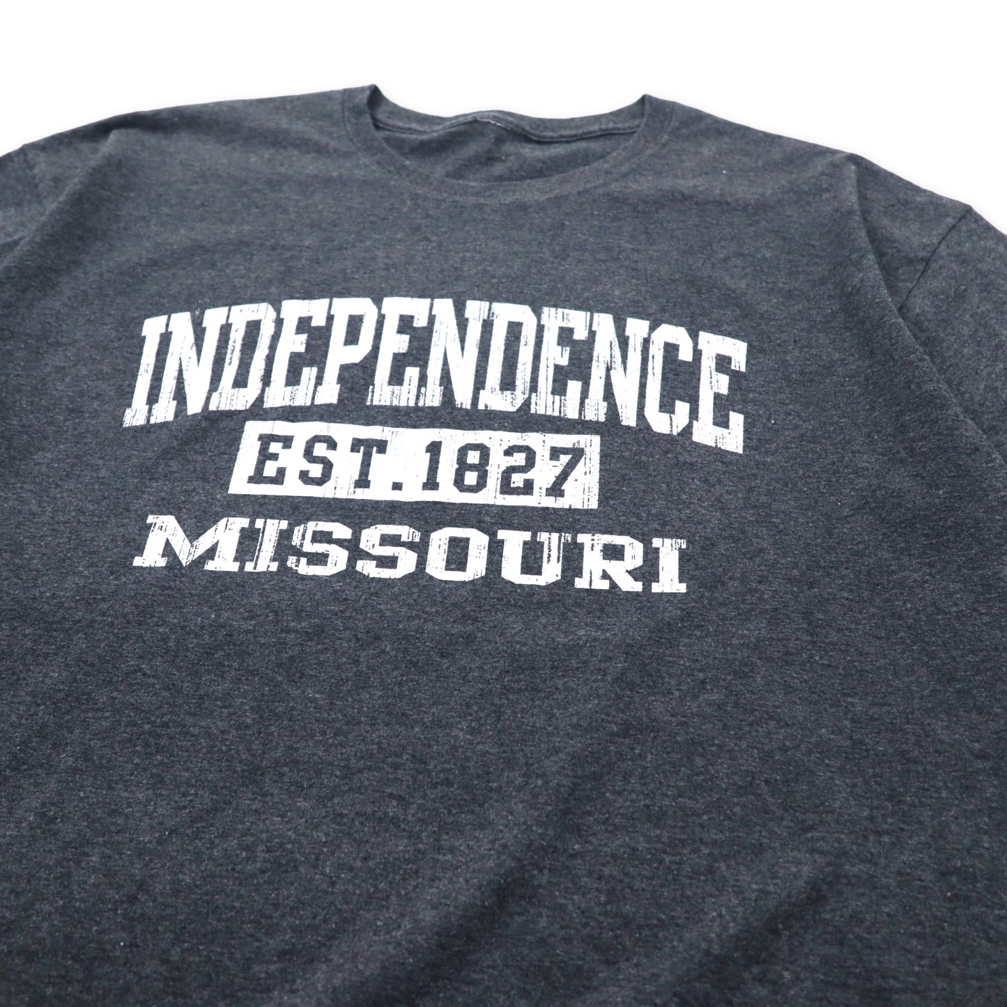 INDEPENDENCE MISSOURI カレッジプリント Tシャツ XL グレー コットン