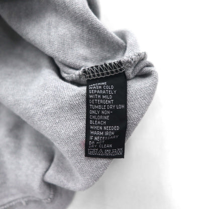 POLO JEANS Co. RALPH LAUREN 90年代 アーチロゴ リンガーTシャツ XL グレー 刺繍 チェーンステッチ コットン