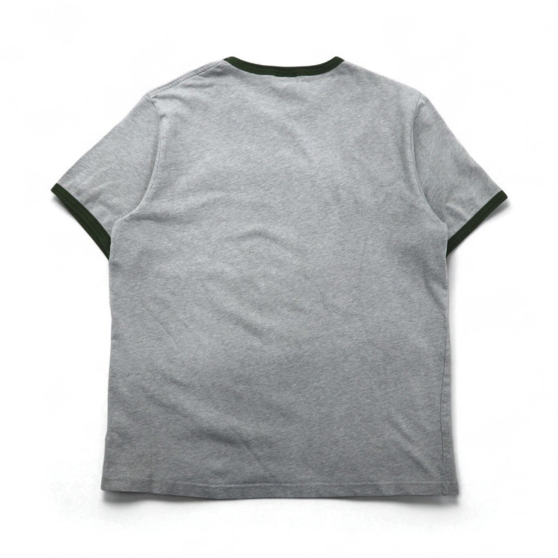 POLO JEANS Co. RALPH LAUREN 90年代 アーチロゴ リンガーTシャツ XL グレー 刺繍 チェーンステッチ コットン