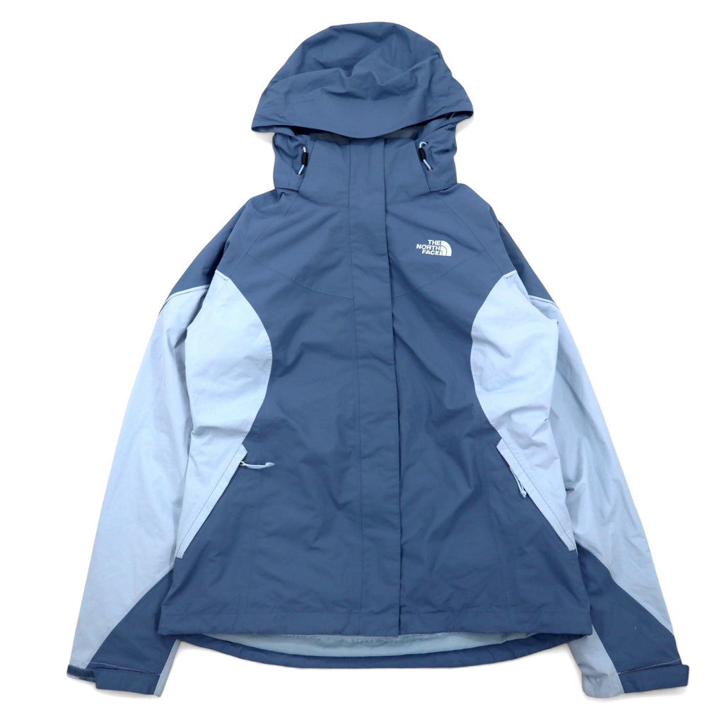 日本然リトテ-古着オンライン-THE NORTH FACE 3WAY マウンテンパーカー M ブルー ナイロン HYVENT 防水 透湿 フリースライナー 着脱式 フード着脱式 US規格-THE NORTH FACE 3WAY Mountain Hoodie M Blue Nylon HYVENT Waterproof Breathable Fleece Liner Detachable Hoodie Detachable US Standard