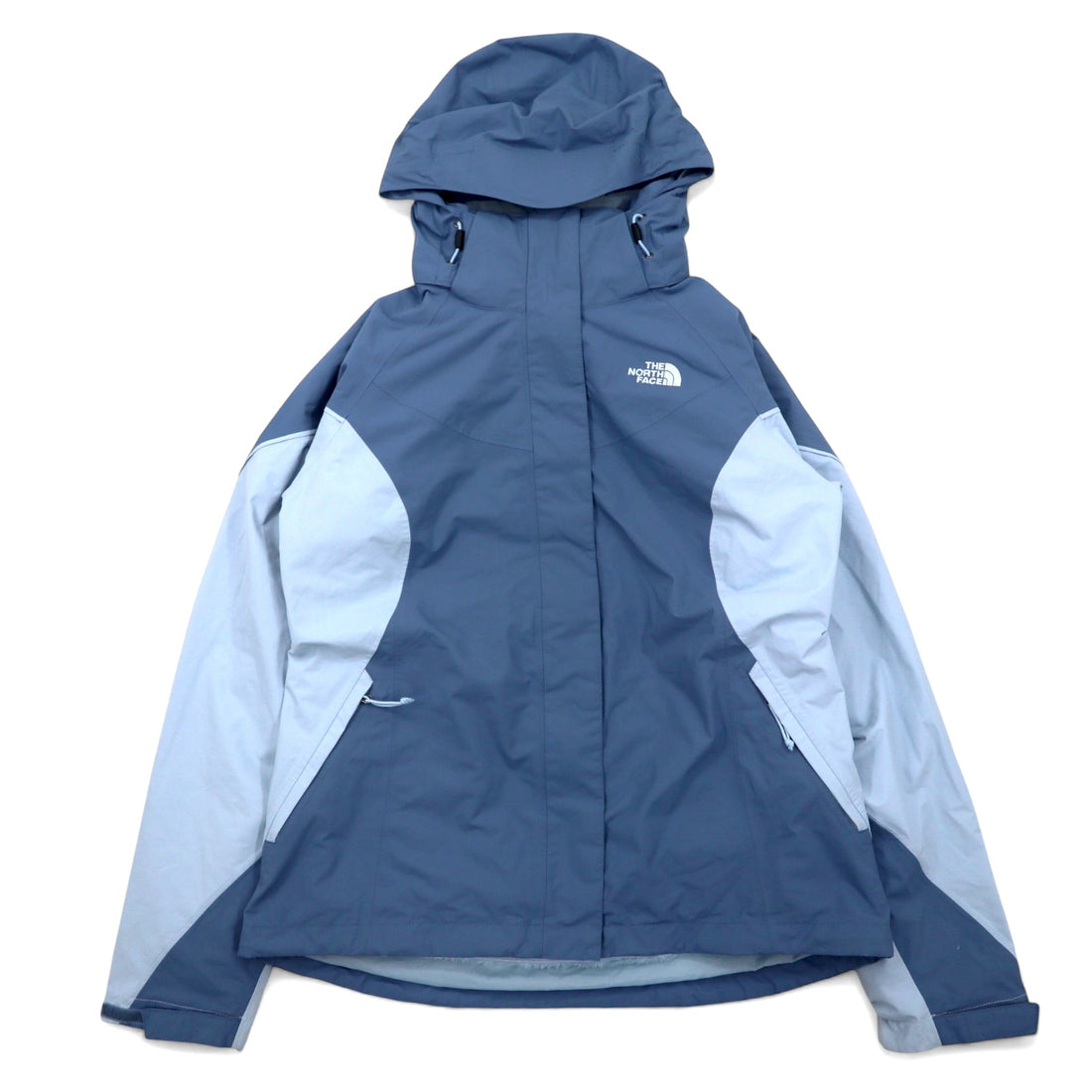 日本然リトテ-古着オンライン-THE NORTH FACE 3WAY マウンテンパーカー M ブルー ナイロン HYVENT 防水 透湿 フリースライナー 着脱式 フード着脱式 US規格-THE NORTH FACE 3WAY Mountain Hoodie M Blue Nylon HYVENT Waterproof Breathable Fleece Liner Detachable Hoodie Detachable US Standard