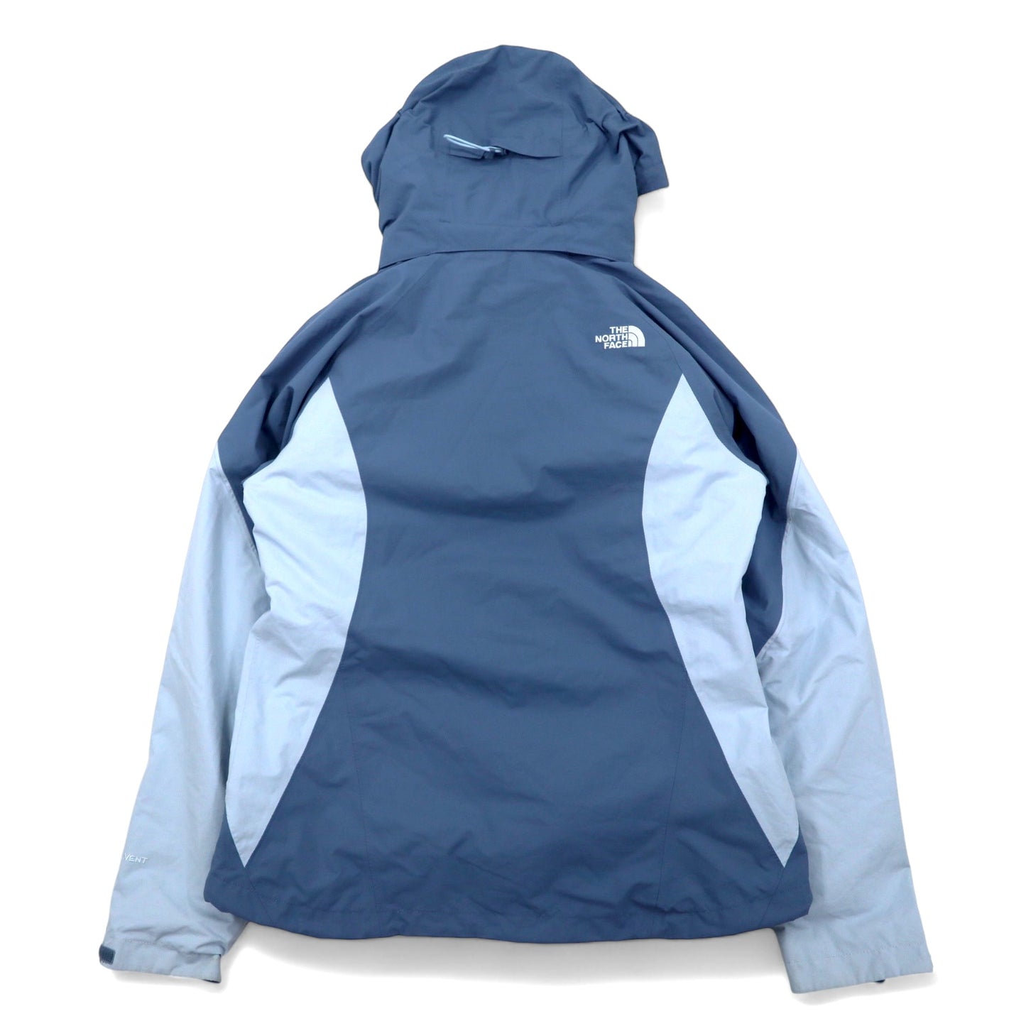 THE NORTH FACE 3WAY マウンテンパーカー M ブルー ナイロン HYVENT 防水 透湿 フリースライナー 着脱式 フード着脱式 US規格