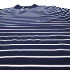 POLO RALPH LAUREN Striped Polo Shirt XL Navy Cotton Small Pony Embroidery