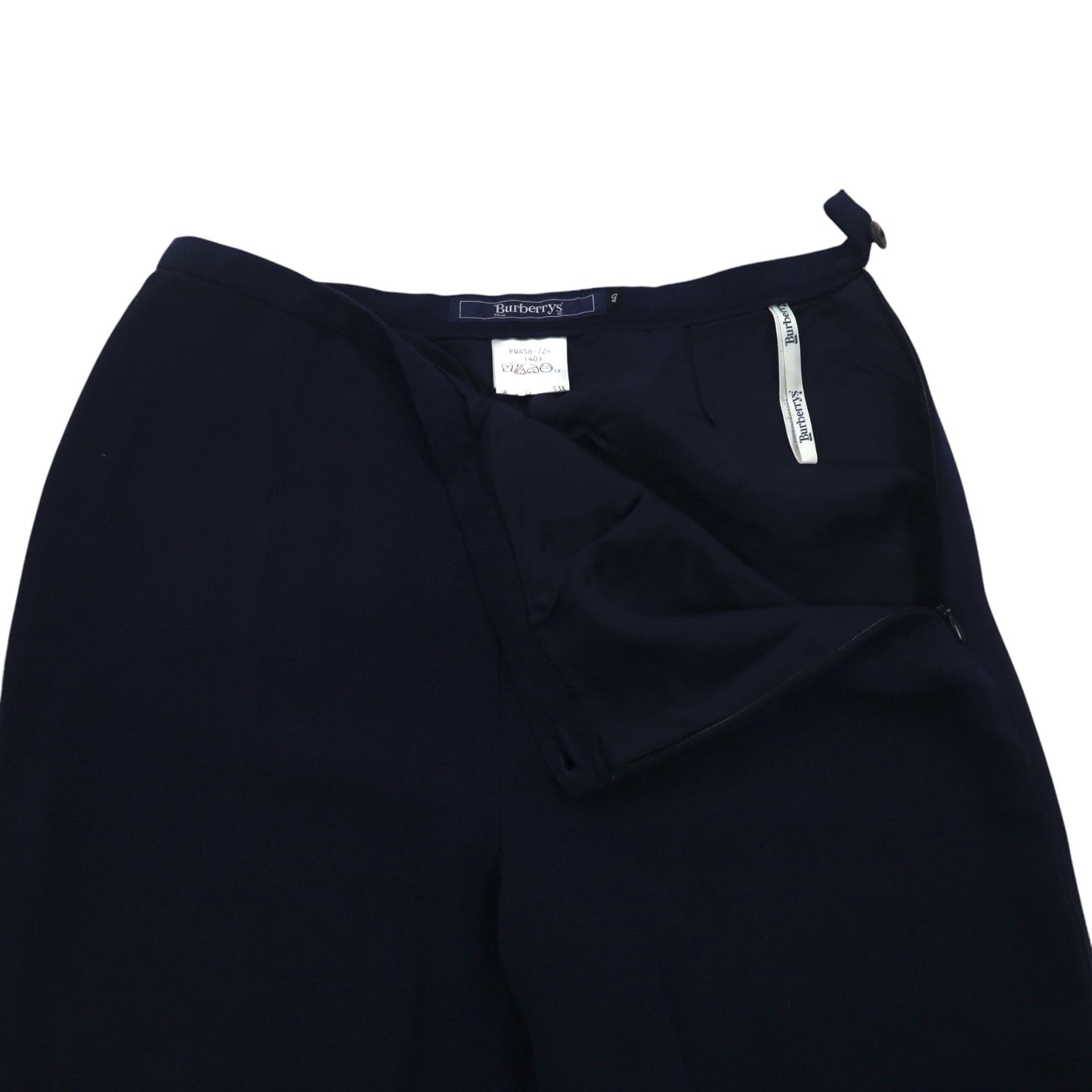 Burberrys 90年代 ワイド スラックスパンツ M ネイビー レーヨン