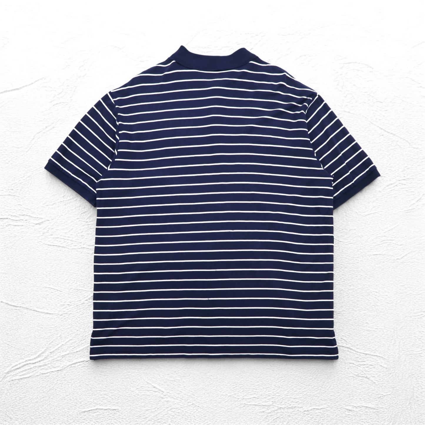 POLO RALPH LAUREN ボーダー ポロシャツ XL ネイビー コットン スモールポニー刺繍