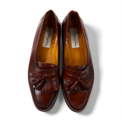 mezlan スペイン製 キルト タッセルローファー 28cm ブラウン レザー SANTANDER