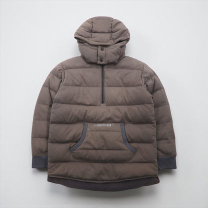 KITH x NANO UNIVERSE x Nishikawa Down NAKAMEGURO QUARTER-ZIP PULLOVER CINDER Pullover Down Jacket, Size S, Kangaroo Pocket, Anorak Parka, KH1080
