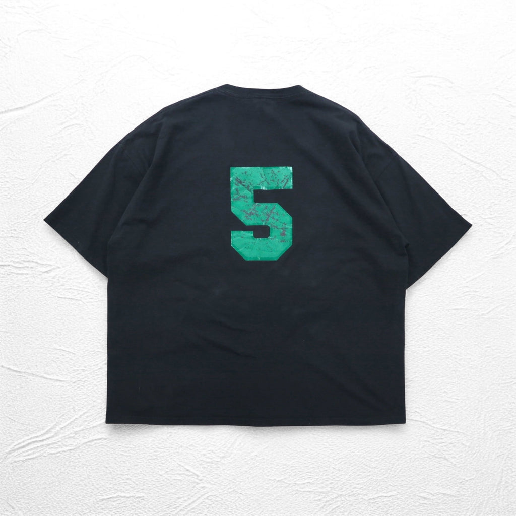 JERZEES ヘビーウェイト 3段プリント カレッジ Tシャツ 2XL ブラック ナンバリング NEWPORT COACHS ビッグサイズ ホンジュラス製