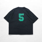 JERZEES ヘビーウェイト 3段プリント カレッジ Tシャツ 2XL ブラック ナンバリング NEWPORT COACHS ビッグサイズ ホンジュラス製