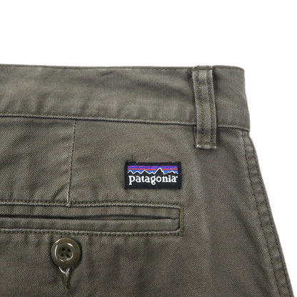 patagonia ダック ワークパンツ L カーキ オーガニックコットン 56831