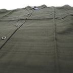 Eddie Bauer Dobby Button-Down Shirt, L, Khaki, Cotton, All-Over Print, Unused